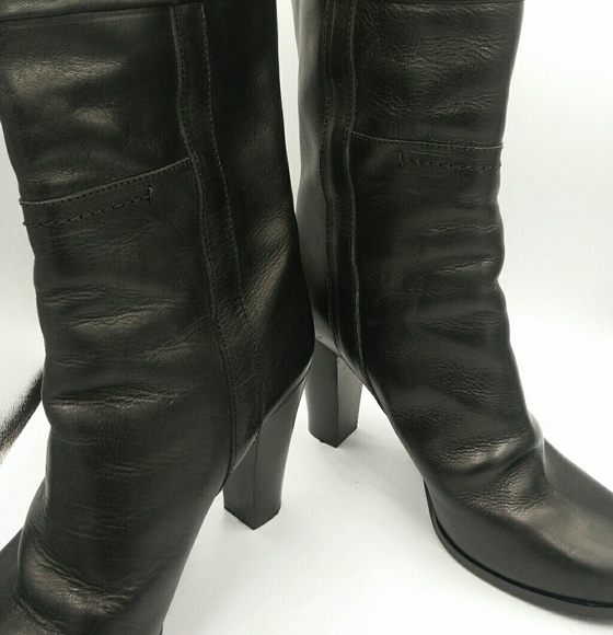 mid calf heeled boots